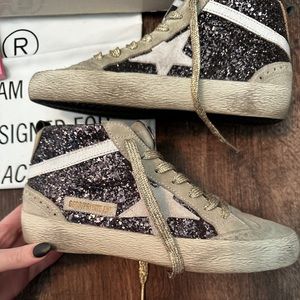 100% Authentic Golden Goose Glitter Midstar Private Edition
